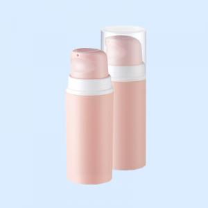 Botella De Bomba PP Airless Para Cimentación Con Color Blanco Sólido